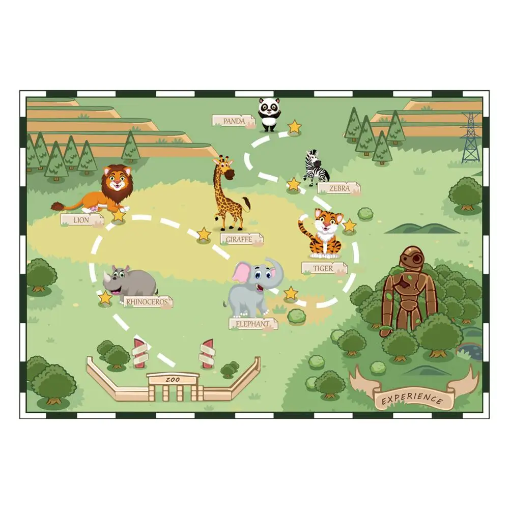 

Cartoon animals anime letters children floor mats door mats anti-slip mats carpets bedroom living room home decoration