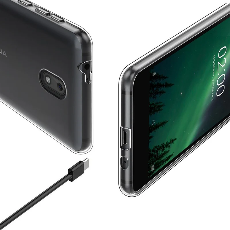 2019 Новый Прозрачный чехол для Nokia 1 Plus ультра тонкий прозрачный Мягкий ТПУ