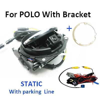 For POLO STATIC Для VW Logo откидная камера заднего вида с эмблемой заднего вида для VW GOLF 6/7 PASSAT CC B6 B7 B8 EOS Lamando Beetle Polo - Название цвета: For POLO STATIC
