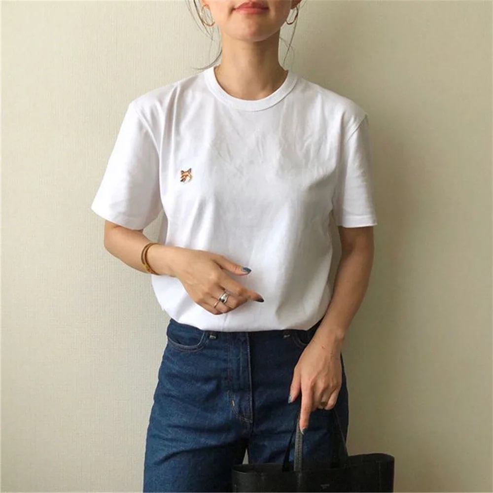 Женская футболка топы футболки с буквенным принтом алфавита короткий рукав