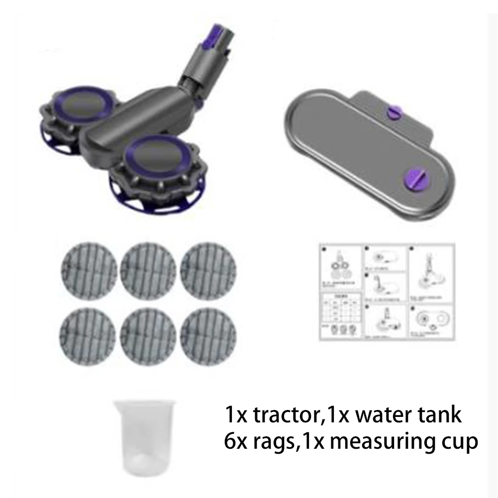 

Mop Head Mop Cloth Water Tank For Dyson V7 V8 V10 V11 Vacuum Cleaner Parts Measuring Cup Mopping Cloths Cleaning Pad New Tool