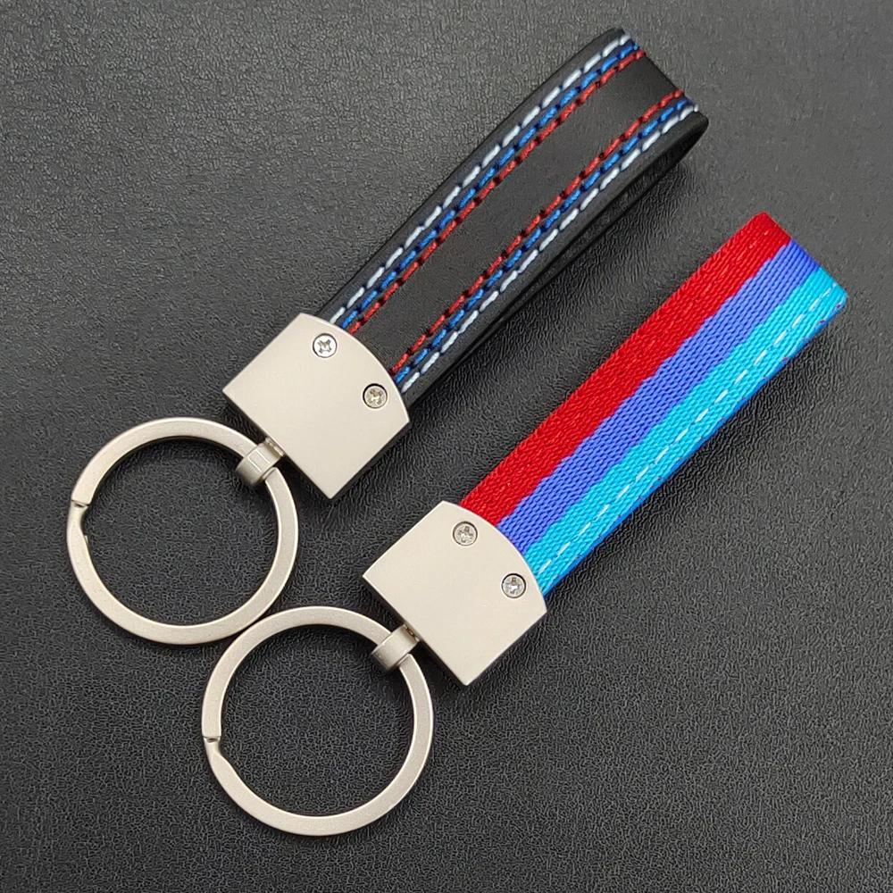 

3D Metal leather Car Styling Power Emblem Keychain Key Chain Rings For M X1 X3 X4 X5 X6 X7 e46 e90 f20 e60 e39 Accessories