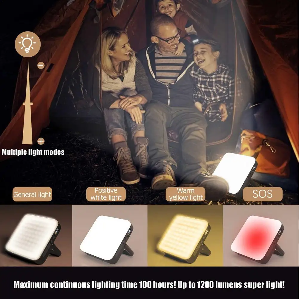 

13500mAh Camping Tent LED Light Outdoor Emergency SOS Solar Lights Flashlight Bulb Lamp 1000LM High Power Rechargeable Lantern
