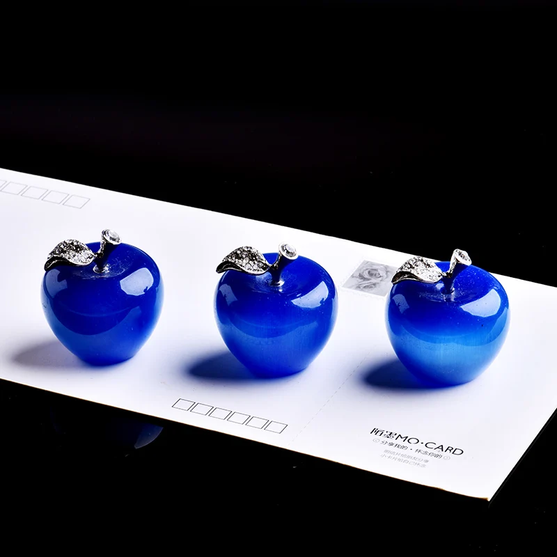 1 шт. натуральный кристалл минеральные украшения кошачий глаз яблоко украшение