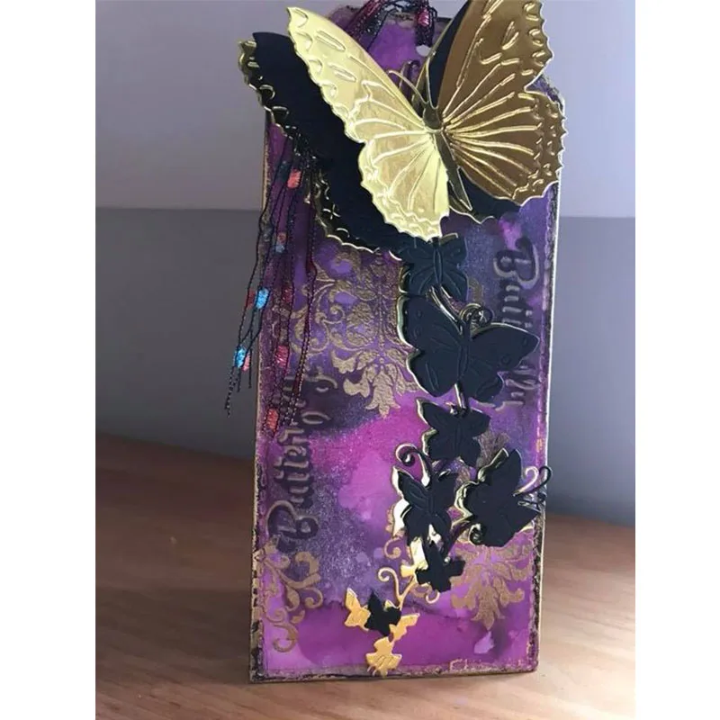Die Set Flowers Snowdrops Wild Poppies Lilies Tree Butterfly Bird and Ornate Tags Metal Cutting Dies for Scrapbooking New
