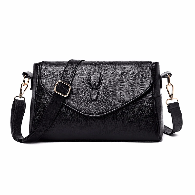 2019 Crossbody Bags For Women Alligator Leather Shoulder Bag Female Sac A Main Vintage Messenger Luxury Handbags | Багаж и сумки