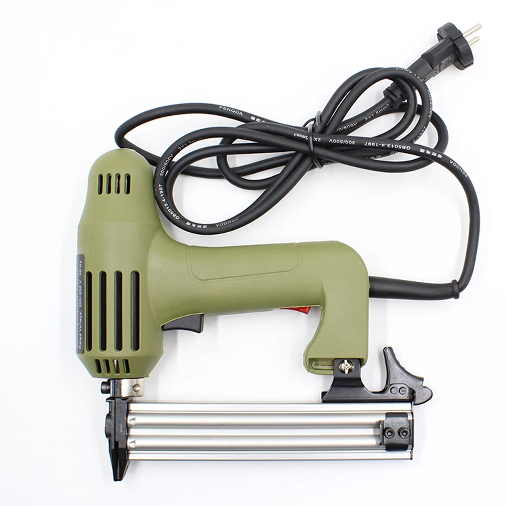 Pistola de Unha Elétrica 220v para Móveis Arte Ferramentas Elétricas 10 15 20 25 30 mm Pistolas de pregos