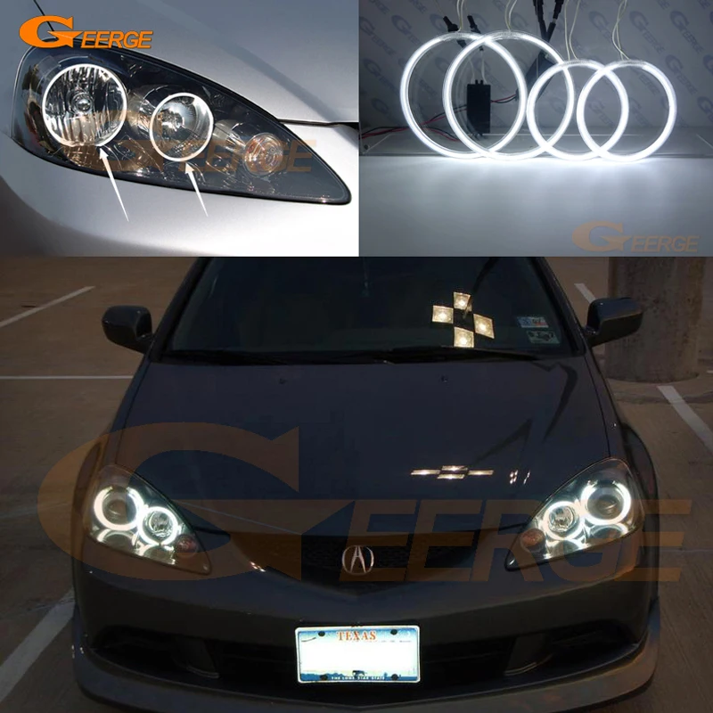 Для Acura RSX 2005 2006 ОТЛИЧНОЕ Ультра яркое кольцо Angel Eyes Halo|angel eyes halo|angel eyeseyes angel |