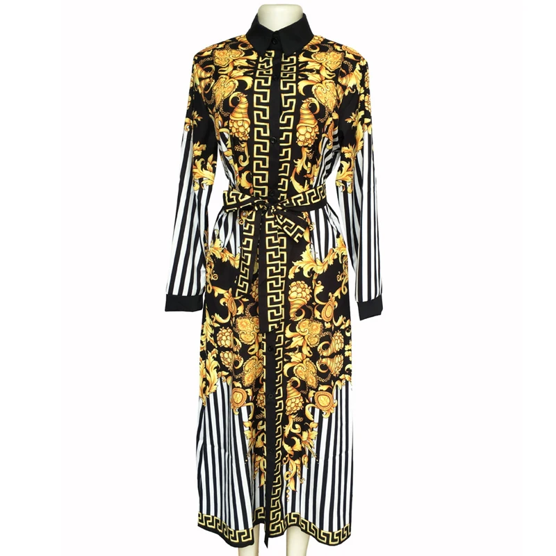 

Элегантное Длинное платье, повседневное ТРАПЕЦИЕВИДНОЕ женское платье с поясом и длинным рукавом, вечерние платья, женская одежда