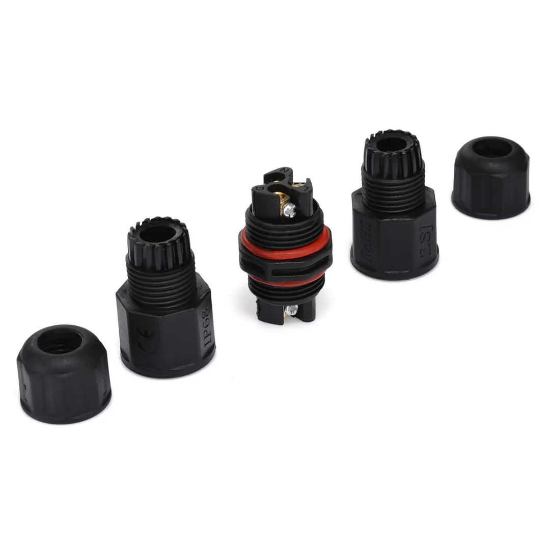 Водонепроницаемый соединитель 3 контакта 15 А IP68 10 мм|dc waterproof connector|waterproof dc connectordc