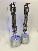 11 scale terminator t800 arm plating skull standard electroplate resin edition of hand model collectible model home decorations