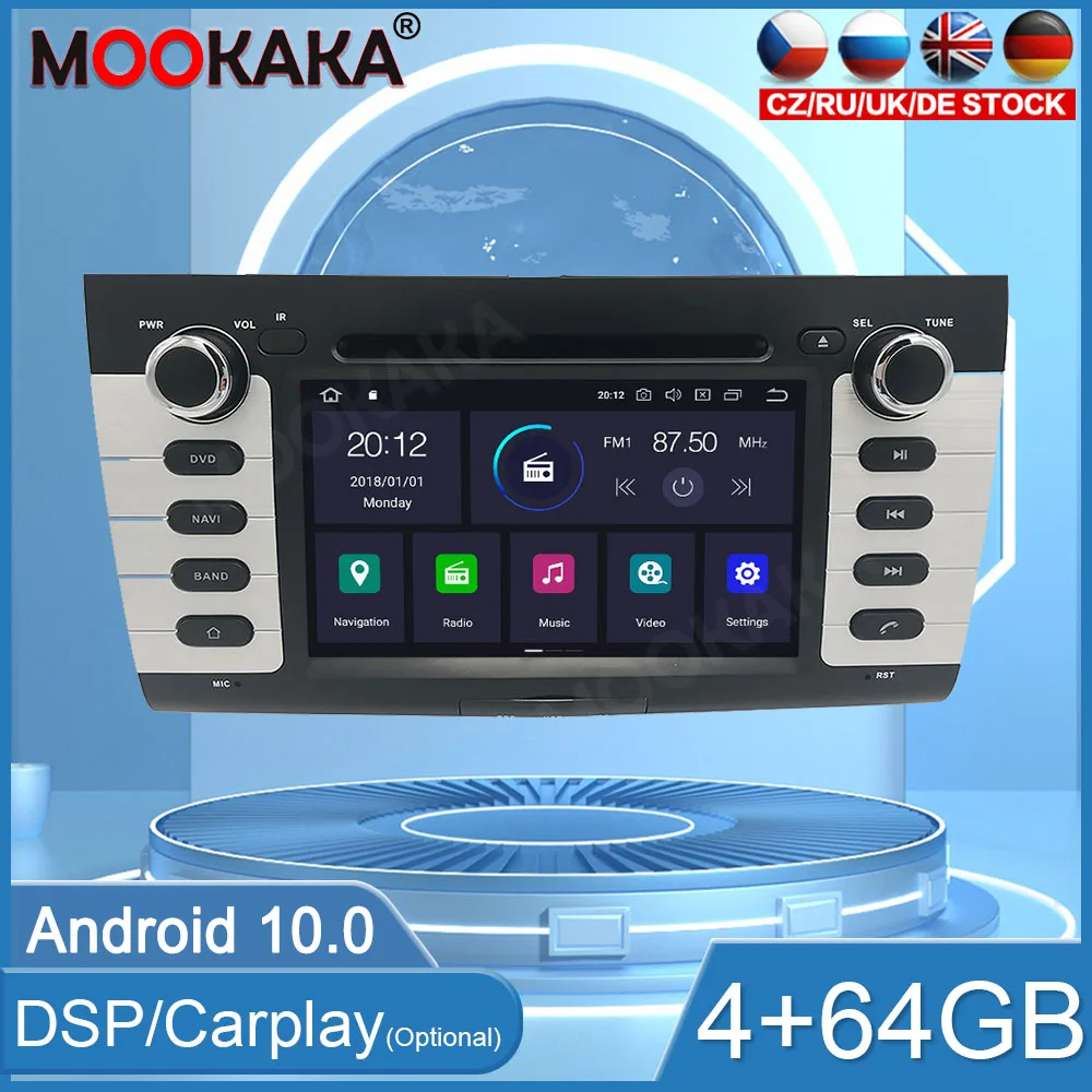 

Автомобильный радиоприемник 4 + 64 ГБ Android 10 для SUZUKI SWIFT 2004 2005 2006 Carplay плеер GPS мультимедийный навигатор головное устройство Автомобильное стер...