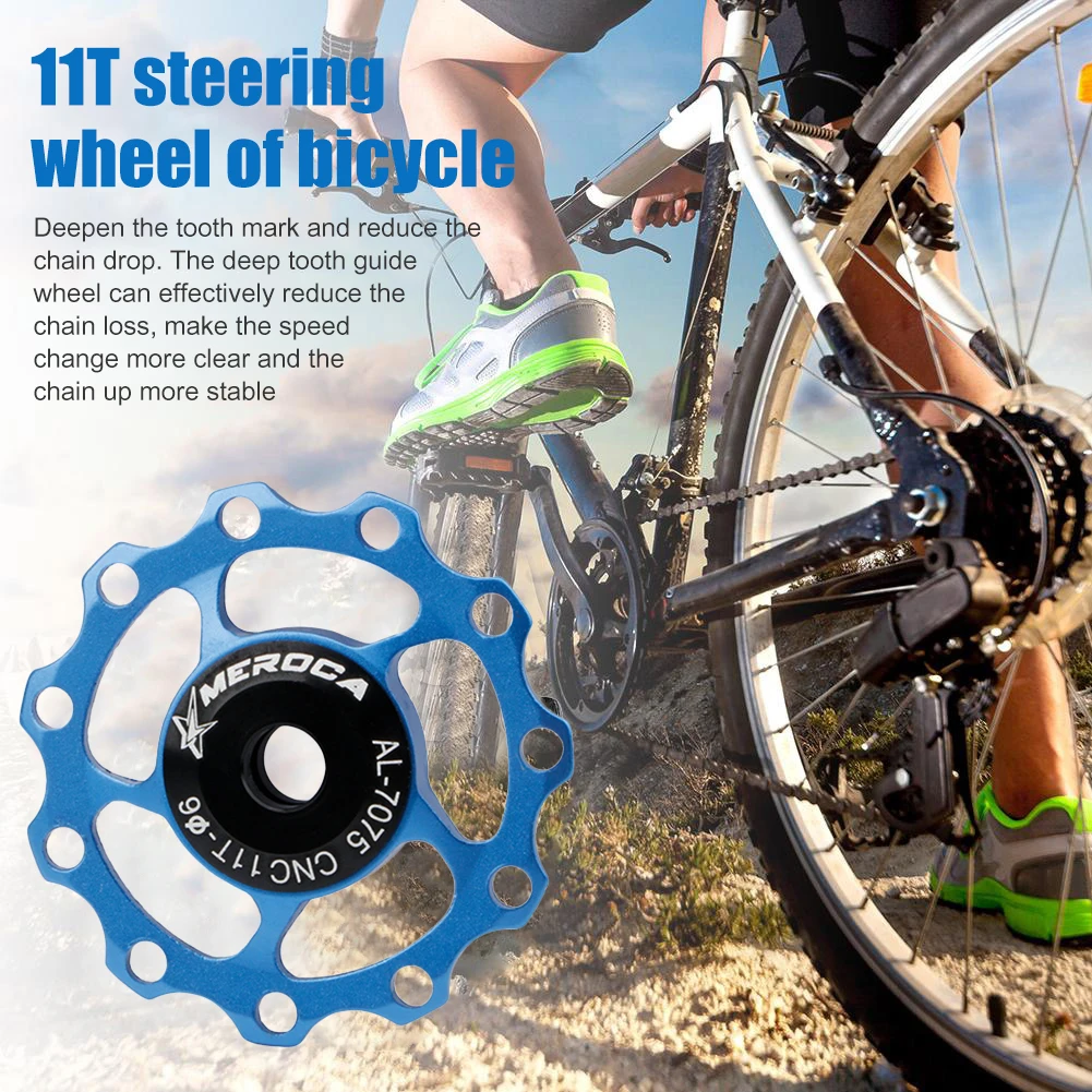 Задний переключатель передач из алюминиевого сплава подшипник шкив колесо 11T