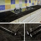 Утолщенная мраморная кухонная водонепроницаемая и маслостойкая наклейка для обновления Кабинета самоклеящиеся обои для плиты столешницы обои
