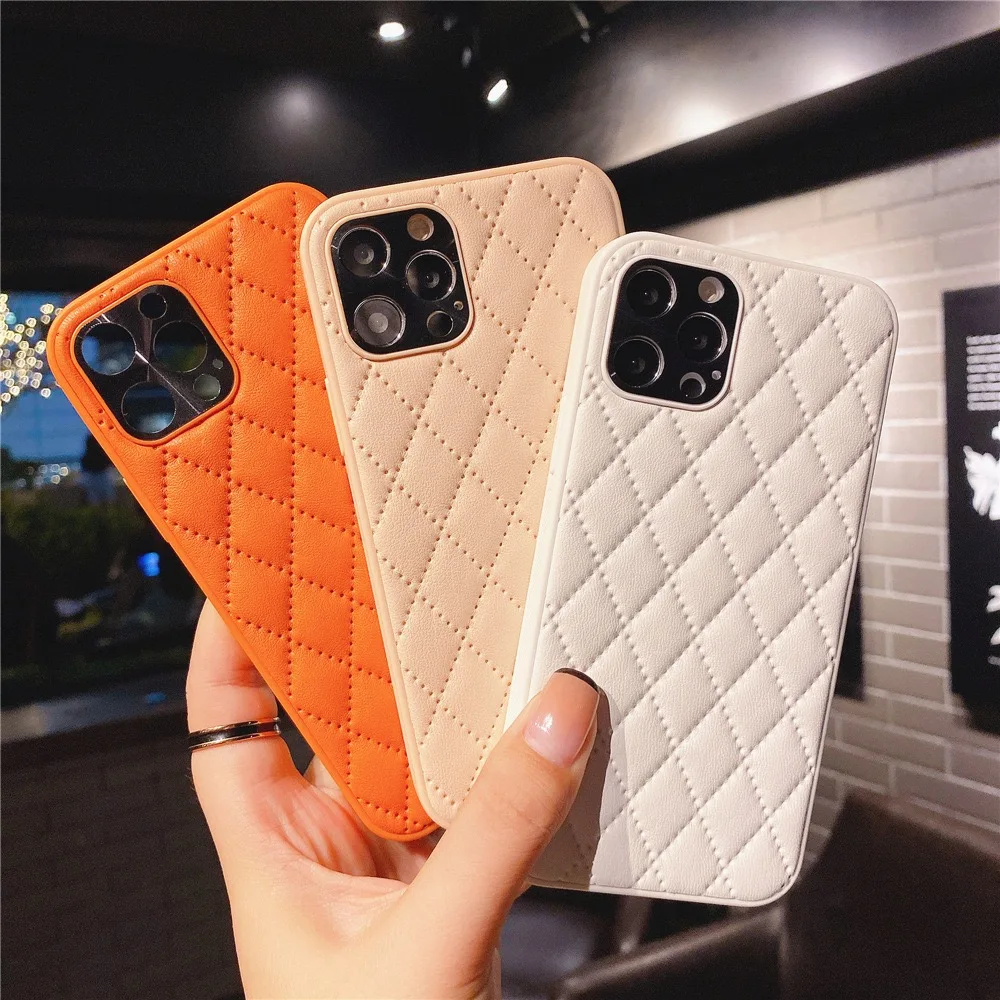 

Candy Color Leather Phone Case for IPhone 13 12 Pro Max 11 Pro Xr Xs Max 7 8 Plus Silicone luxury Cover for iphone13 Cover