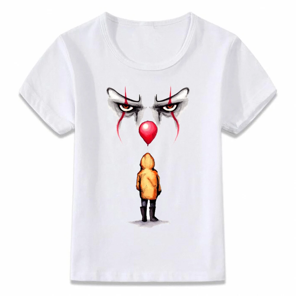 5B011U Детская одежда футболка ужас детский сад Pennywise клоун призрак лицо Чаки пила подарок на Хэллоуин мальчики девочки футболка для малыша - Цвет: 5B011U