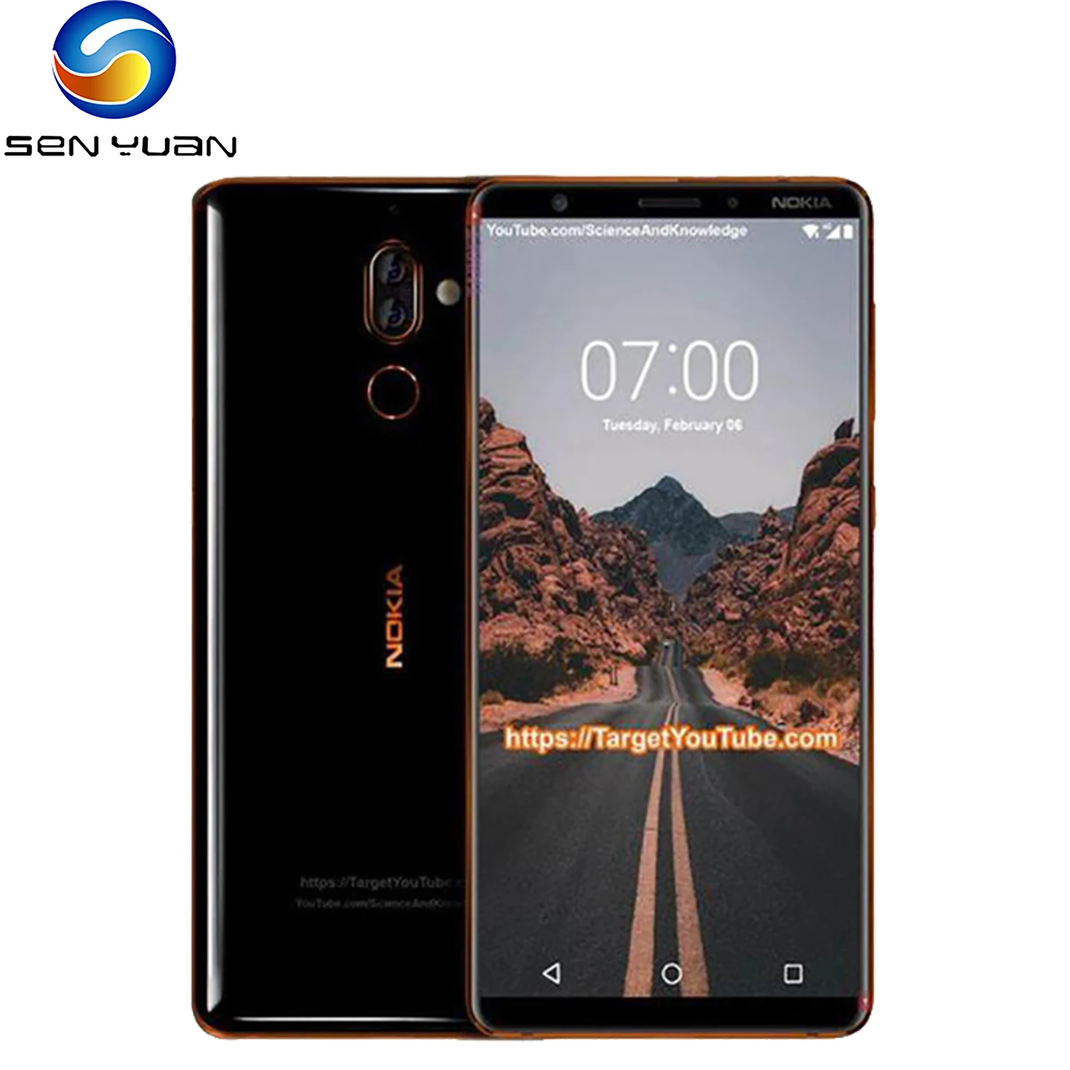 Оригинальный разблокированный мобильный телефон Nokia 7 Plus 4G LTE восемь ядер две