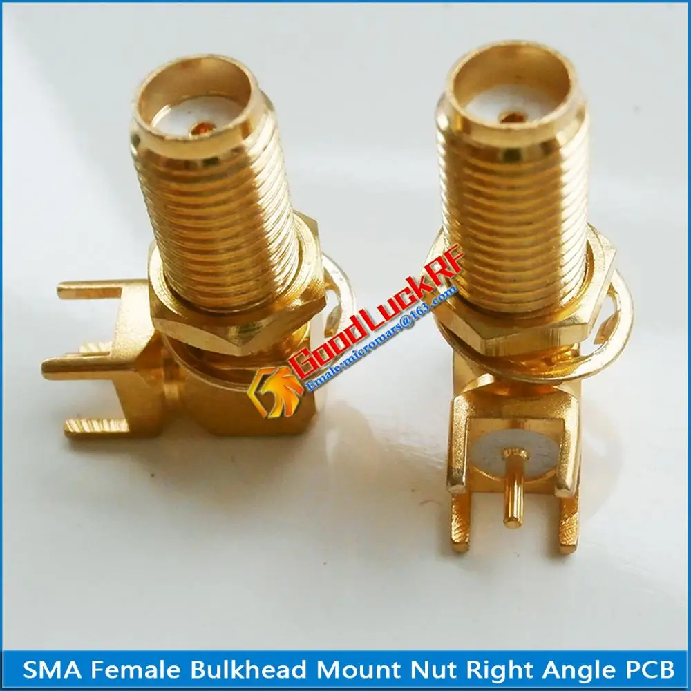 1X Новый RF разъем SMA женский ромбовидный с 2 отверстиями фланец Шасси Панель