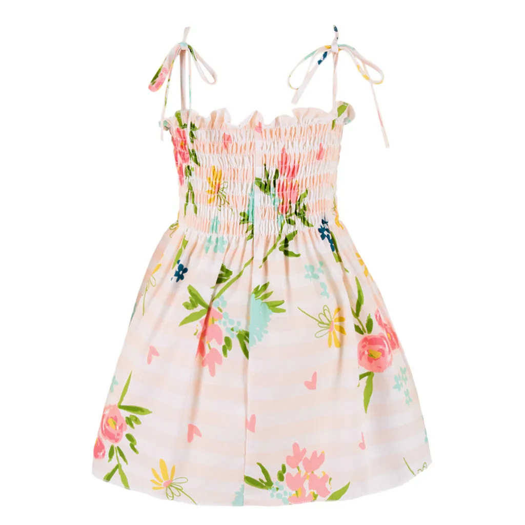 

Детское платье без рукавов, с рюшами, на бретельках