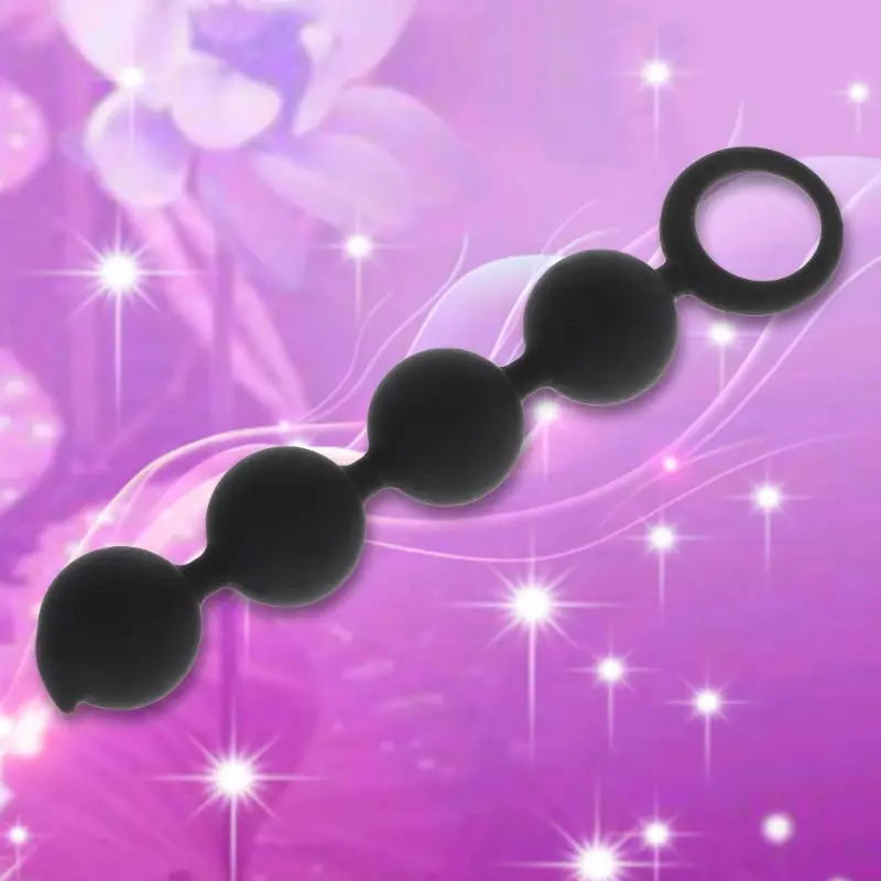 Силиконовые анальные шарики пробка Buttplug стимулятор унисекс Анальная анальная