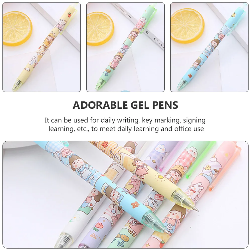 

11pcs Creative Clip Neutral Pens School Office Supplies Pen (Mixed Style)