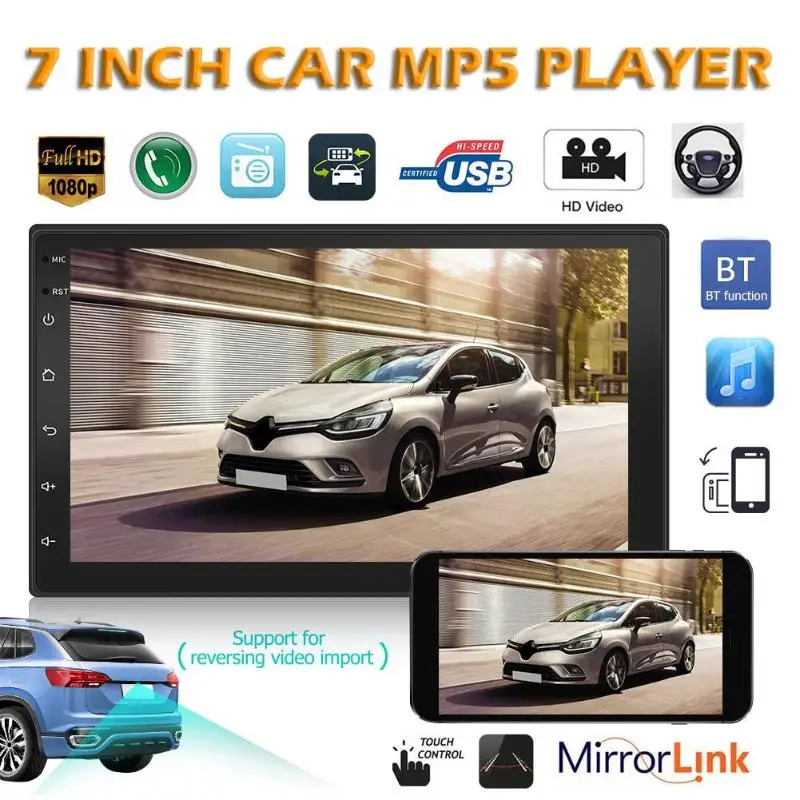 Android 8 1 автомобильный MP5 плеер gps Nav BT WiFi Радио Цифровой медиаприемник Оригинальный