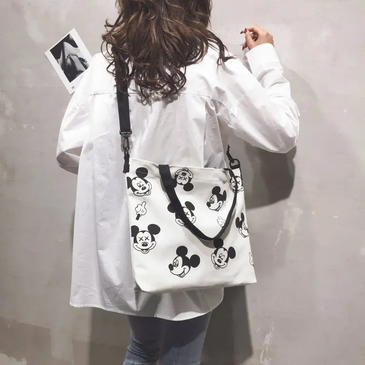 

Женская сумка через плечо, вместительная сумка-мессенджер с рисунком Микки Мауса