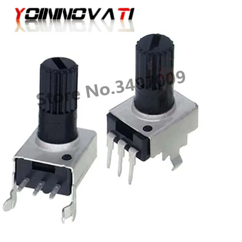 Вертикальный/горизонтальный регулируемый потенциометр RV09 100 шт./лот 1K 2K 5K 10K 20K 50K