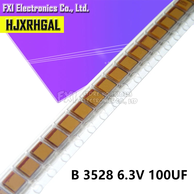 10 шт. конденсатор тантала B 3528 мкФ 100 V 107J SMD новый оригинальный|capacitor tantalum smd|capacitor smd