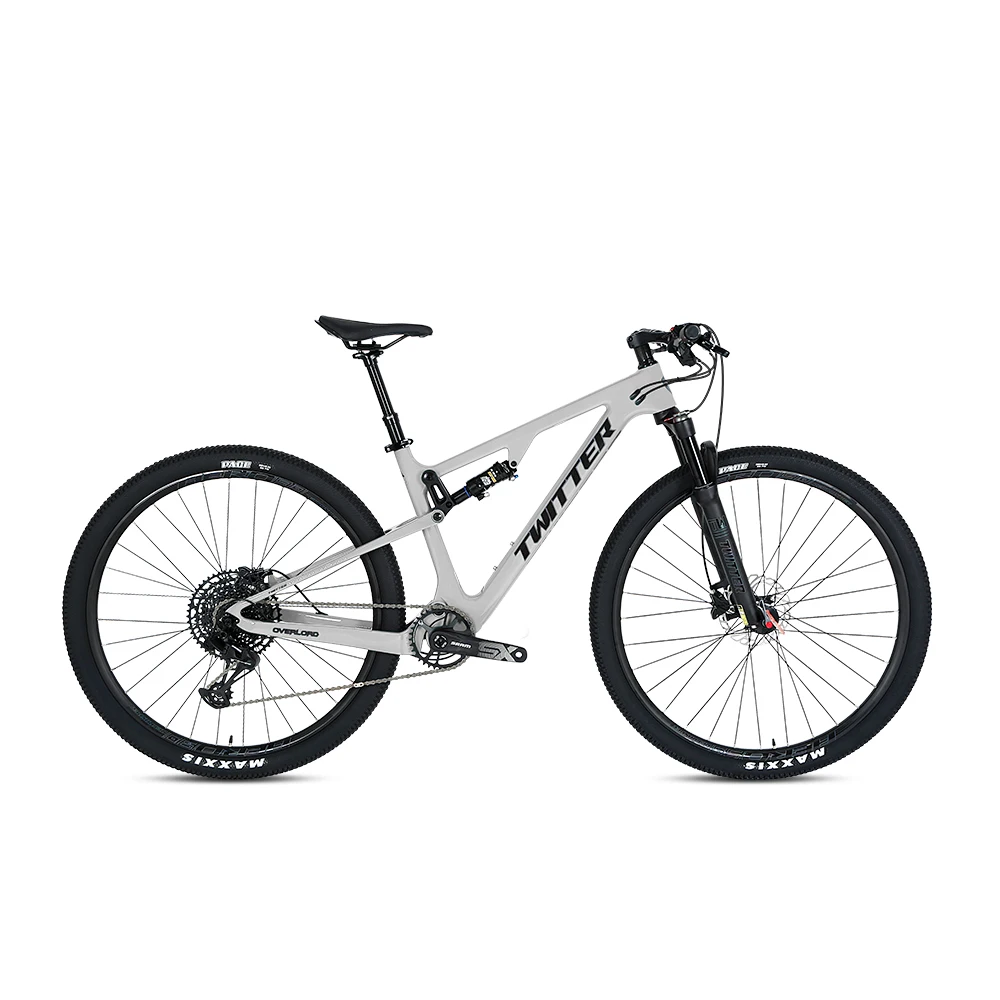 

TWITTER bicycle OVERLORD GX EAGLE-12Speed MT200 hydraulic disc brake full suspension carbon fiber mountain bike carbon bicycle