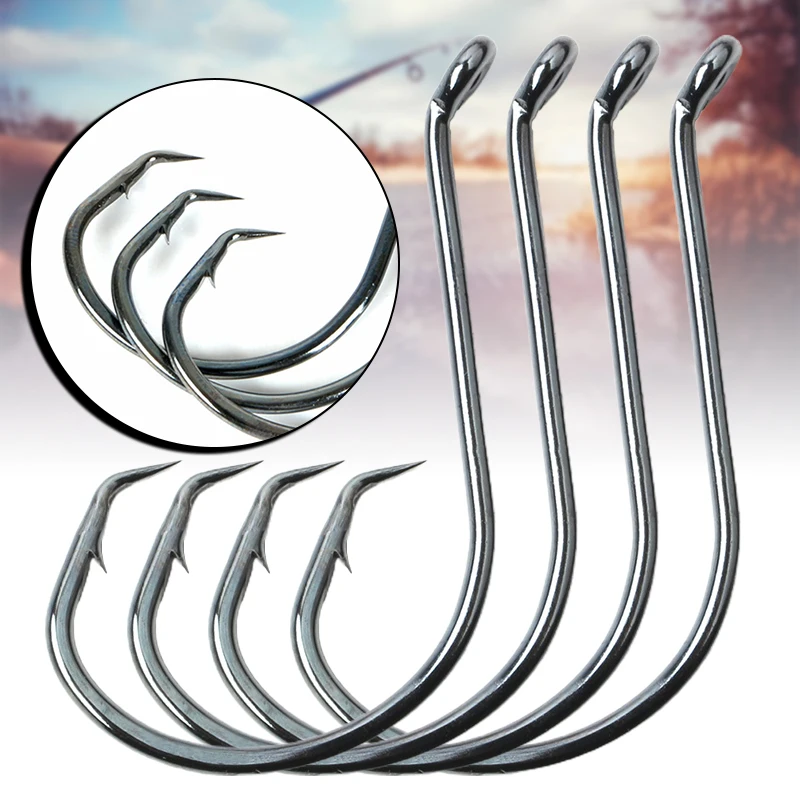 

Barbed Shank Fishing Hooks Strong Powerful Premium Bait Holder Hooks for Freshwater Seawater MC889