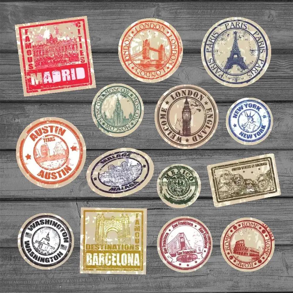 Наклейка на чемодан в стиле ретро стикер для ноутбука чемодана сумки велосипеда