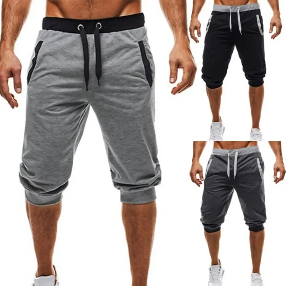 

2021 Summer Casual Men Summer Harem Pants Slacks Shorts Sport Sweatpants Drawstring Jogger Trousers For Men's Pants calça