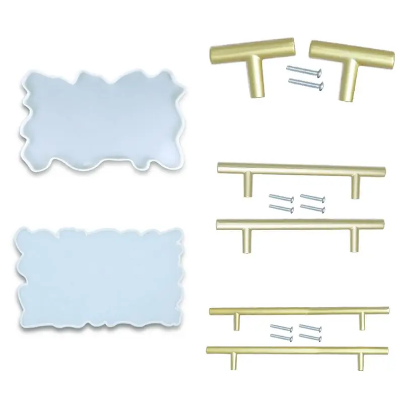 

Crystal Epoxy Resin Mold Irregular Coaster Tray Casting Mould Handmade DIY Crafts Silicone Making Tool