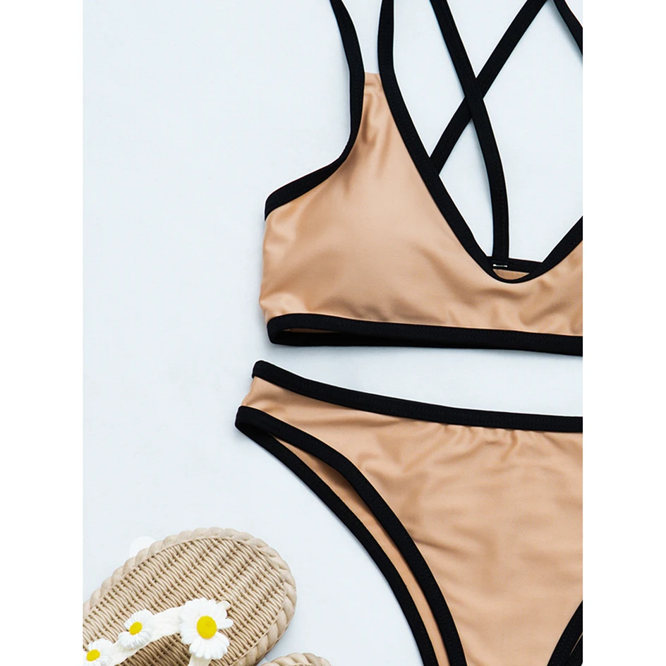 

Bikini 2021 Women Swimsuit Female Swimwear Thong Bikinis Set Summer Beach Wear Swimming for Bathing Suit Woman Swimsuits biquini
