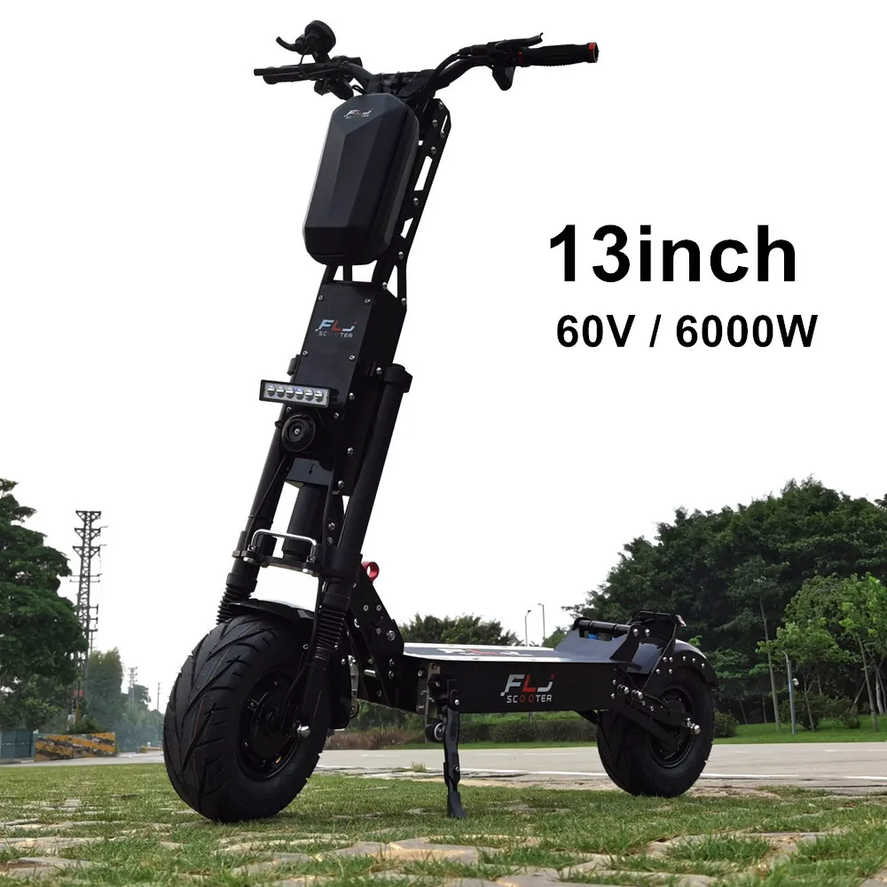 Bestellen FLJ Verbesserte 13 Zoll Räder 60V 6000W E Roller Mit 90-150km Reichweite Geschwindigkeit Dual Motor E Bike Fett Reifen Motorrad Elektrische Roller