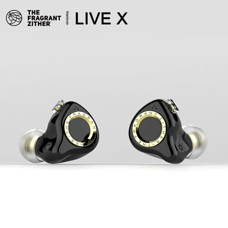 

Наушники-вкладыши TFZ LIVE X 11,4 мм с двойным динамическим драйвером, IEM наушники с диафрагмой Nano-Gold, съемный кабель 0,78 мм, гарнитура
