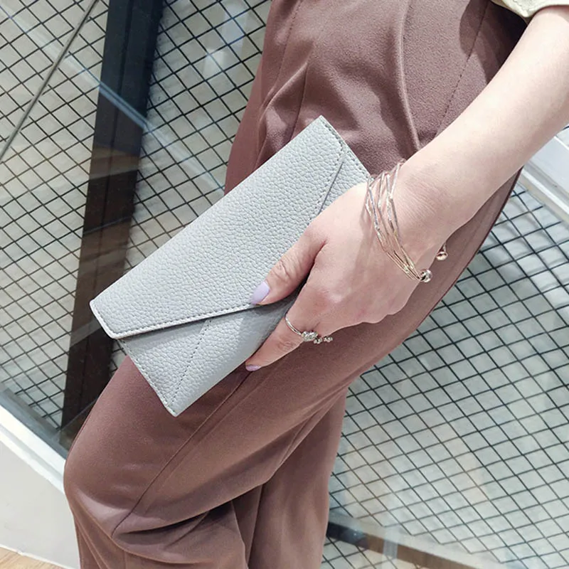 2019 Модный женский кошелек из искусственной кожи с отделением для карт длинный