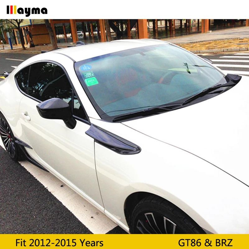 Углеродное волокно боковой спойлер для toyota 86 2012-2015 крыло декоративного спойлера