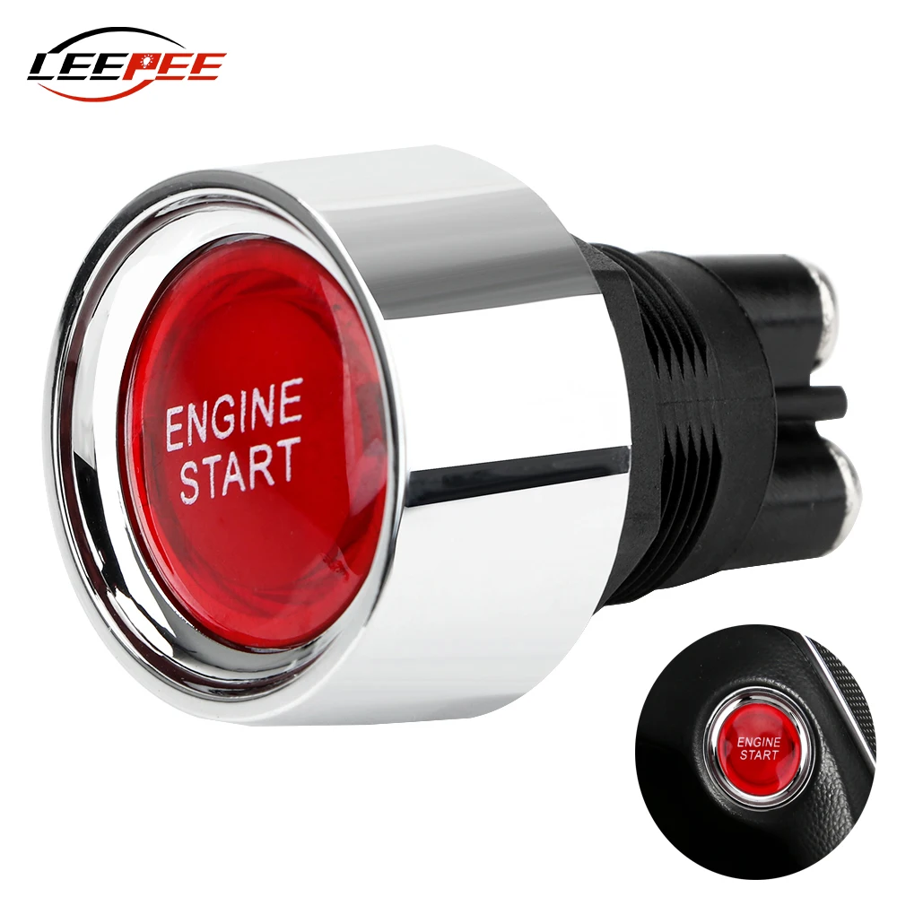 

12V Car Start Stop Button Ignition Switch Engine Starter Control Racing Vehicle ATV Motorcycle Automotive Accessories Universal