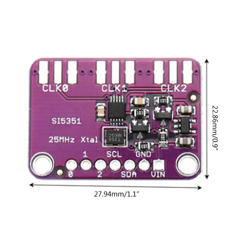 _ Si5351A контроллер генератора часов I2C 25 МГц плата разрыва 