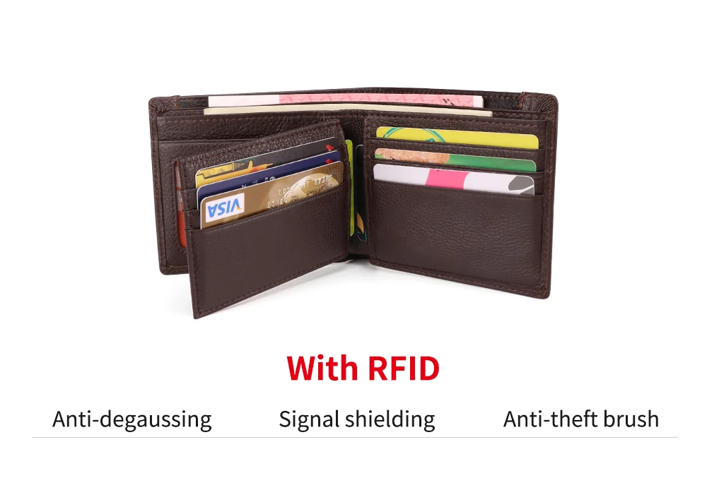 JOYIR RFID мужские кошельки Держатель водительских прав, настоящий компактный кожаный бумажник, повседневный кожаный кошелек, визитница, кошелек для мужчин