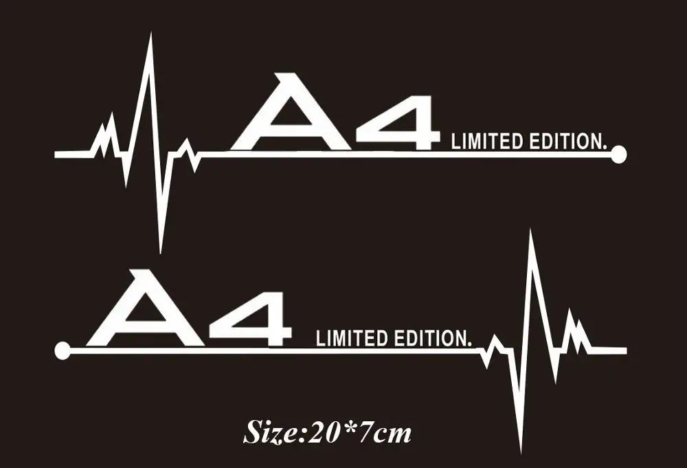 2pcs Car decals sticker for Audi A3 A4 A5 A6 A7 A8 TT Q3 Q5 Q7 A1 B5 B6 B7 B8 B9 8P 8V 8L C6 C5 C7 4F | Автомобили и мотоциклы