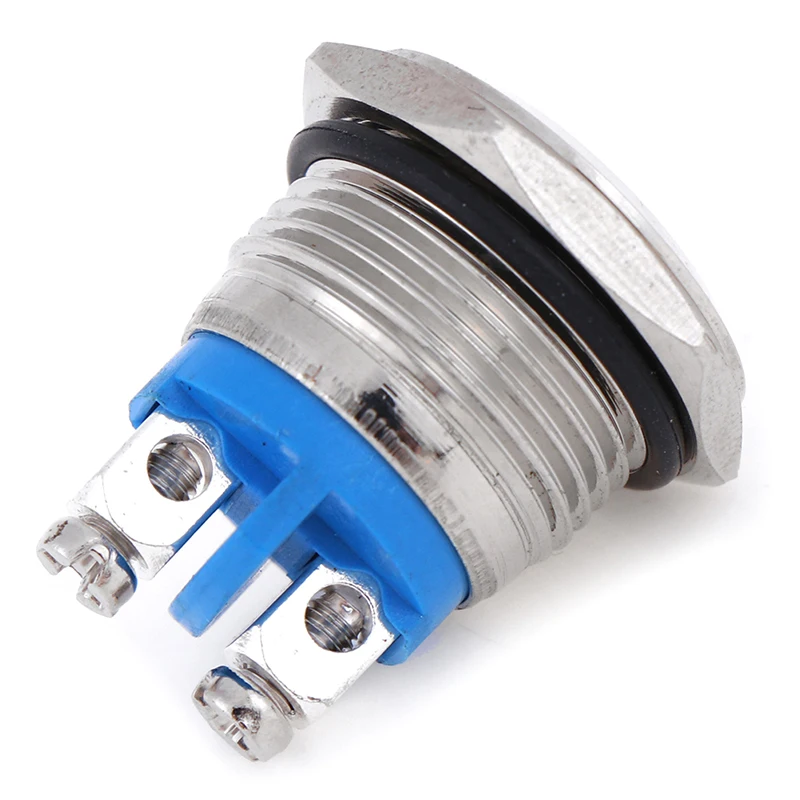 Металлическая нажимная Водонепроницаемая кнопка переключателя IP67 16 мм