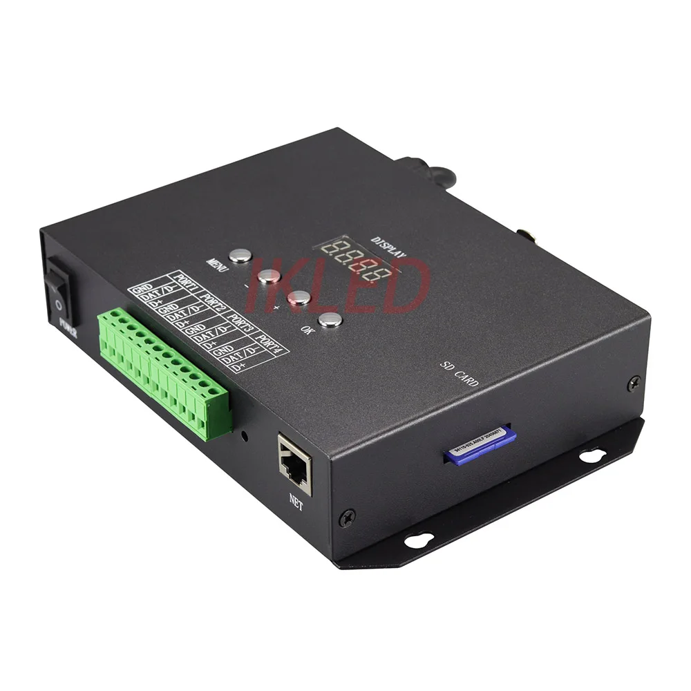 led 4 ports artnet controller 16 universes 2720 pixels DMX to SPI WS2811/2812/2813 UCS1903 TM1914 TM1814 DMX512 support SD card | Освещение