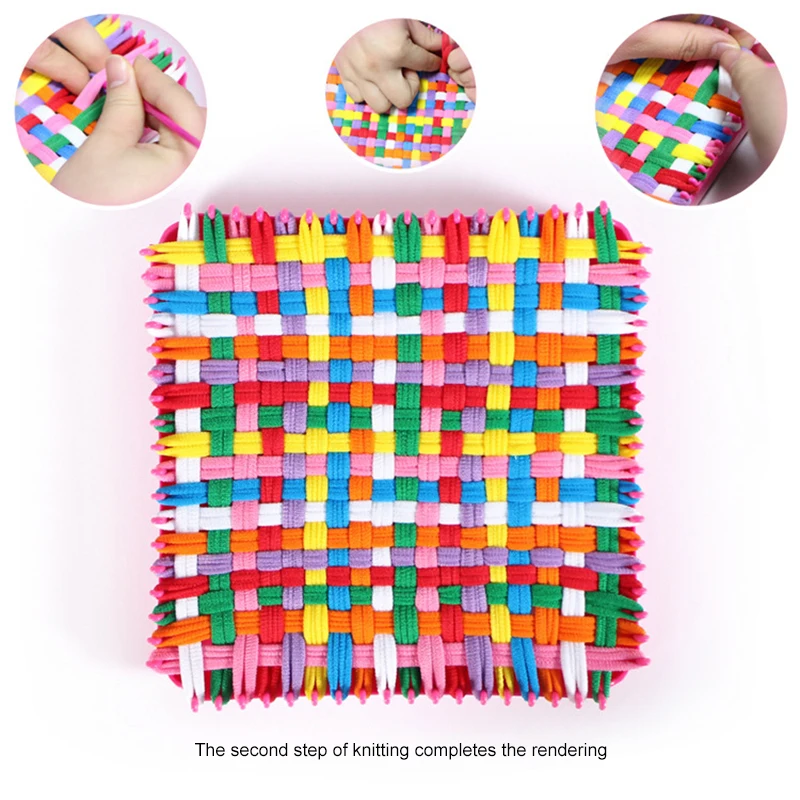 Детская ручная эластичная веревка сделай сам тканевая вязальная машина детский