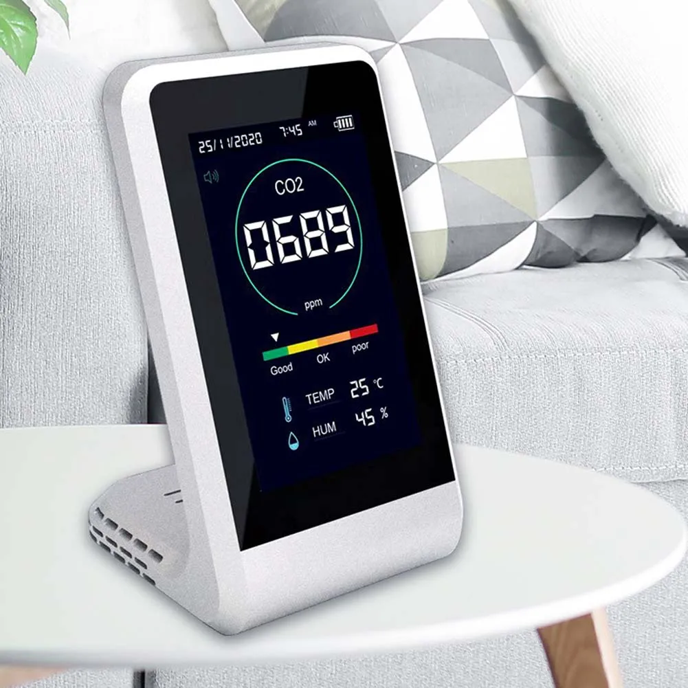 

Detector Air Quality Room Digital Thermometer Hygrometer Multifunctional Humidity Carbon Dioxide Detector Home