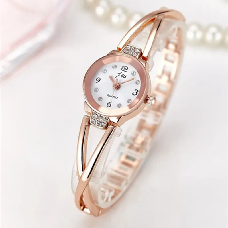 

New Fashion Rhinestone Watches Women Luxury Brand Stainless Steel Bracelet watches Ladies Quartz Dress Watches reloj mujer Clock