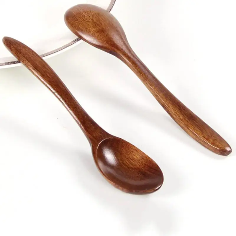 

Wooden Spoon Multipurpose Teaspoons Ice Cream Spoon Honey Coffee Mixing Spoon Natural Environmentally Kitchen Wooden Tableware