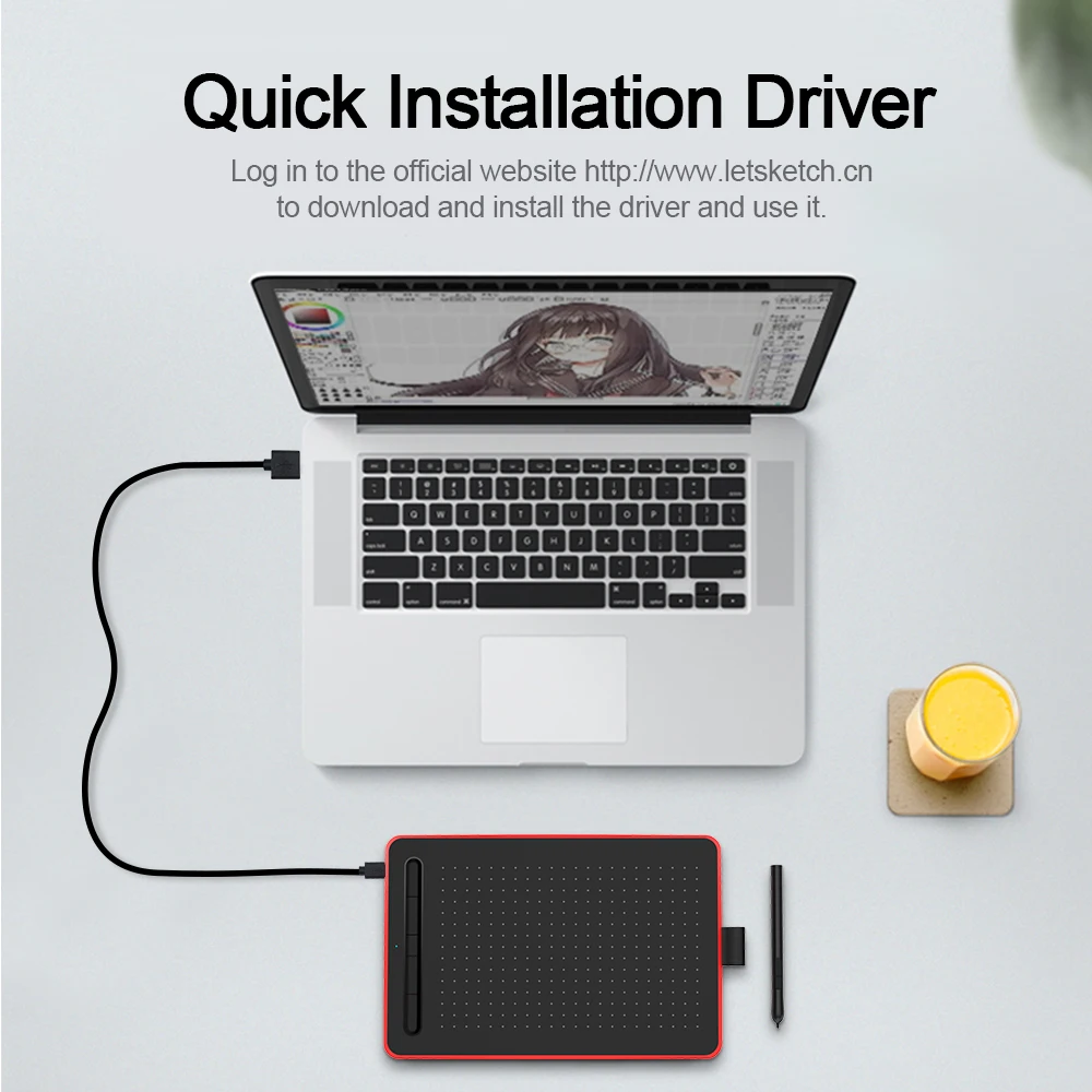 Цифровые планшеты Rocketek 8 5*5 3 дюймов 8192 уровней USB Подпись графическая ручка для